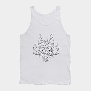 Black dragon design Tank Top